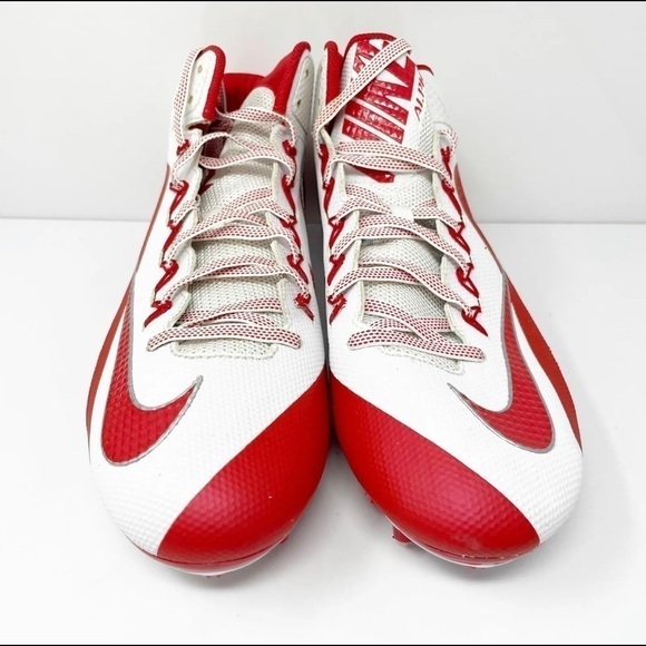 Nike Mens Alpha Pro 2 719932-166White Red Football Cleats Shoes Sneakers size 11 main image 4